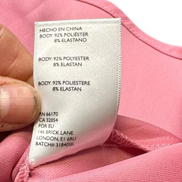 URBAN OUTFITTERS Women’s Pink Betty Mini Dress Scallop Collar Button Front Size - Picture 7 of 8